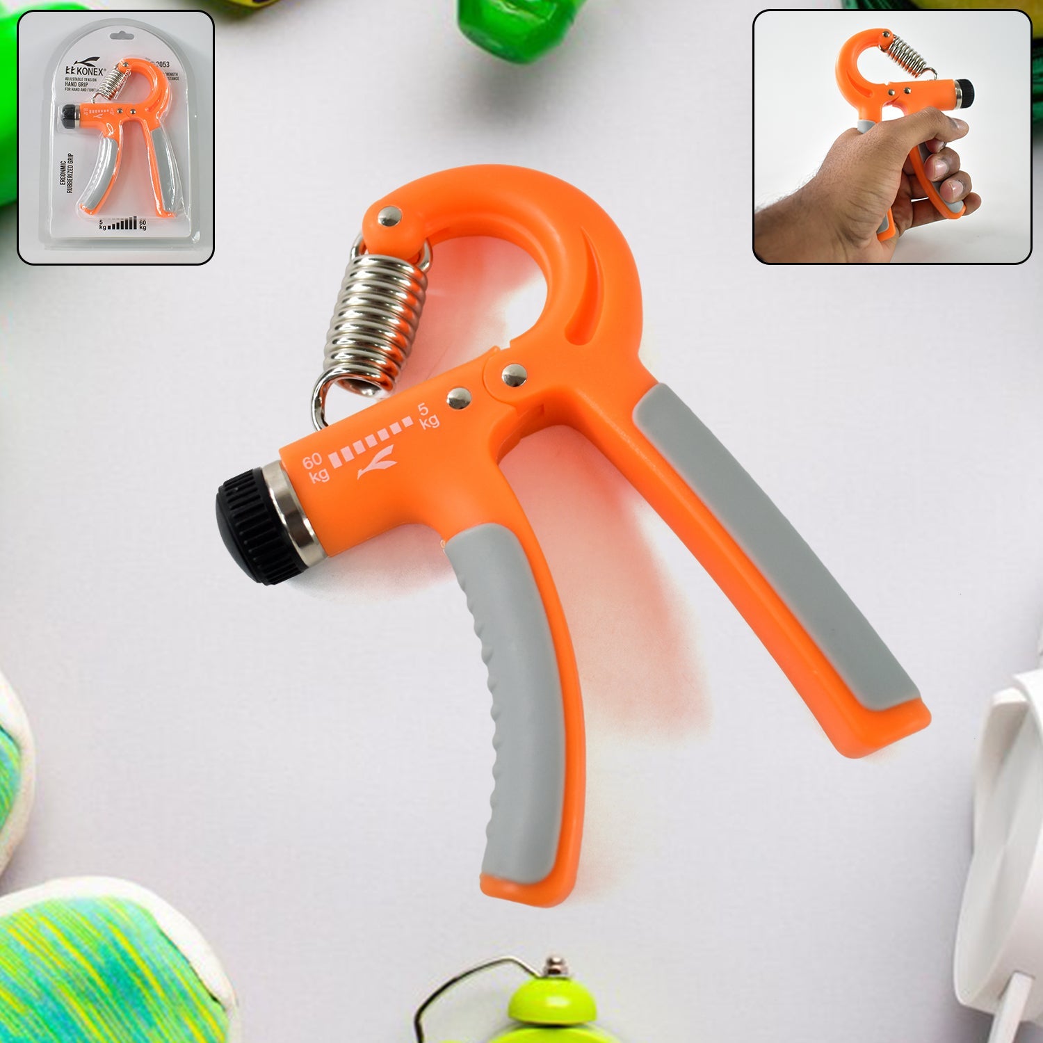 Knx Adjustable Hand Grip Strengthener – 5kg to 60kg Resistance (1 Pc) Knx Adjustable Hand Grip Strengthener – 5kg to 60kg Resistance (1 Pc)